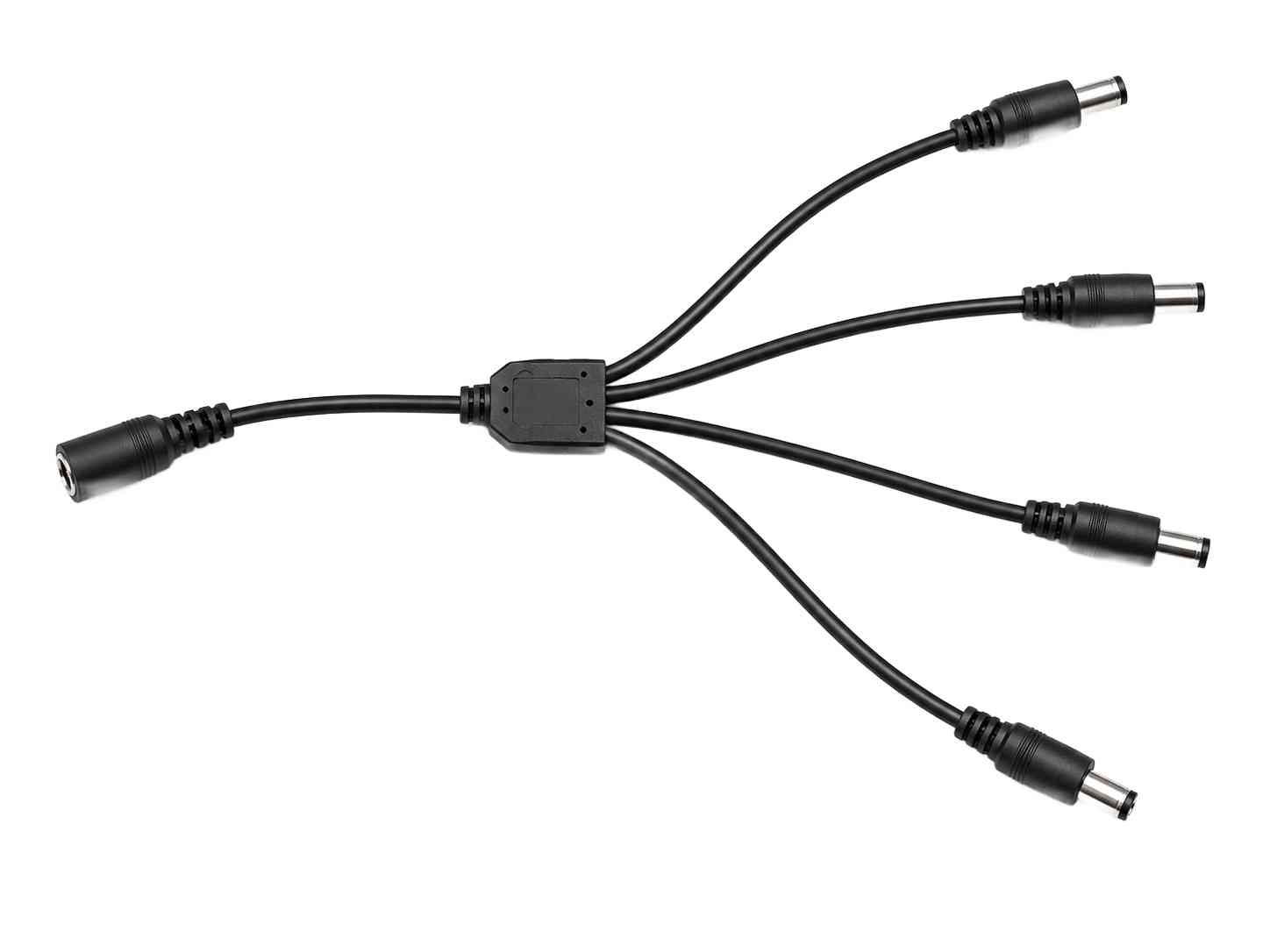 DC rozbočovač 4 výstupy 2,1/5,5mm 40cm - celkový pohled